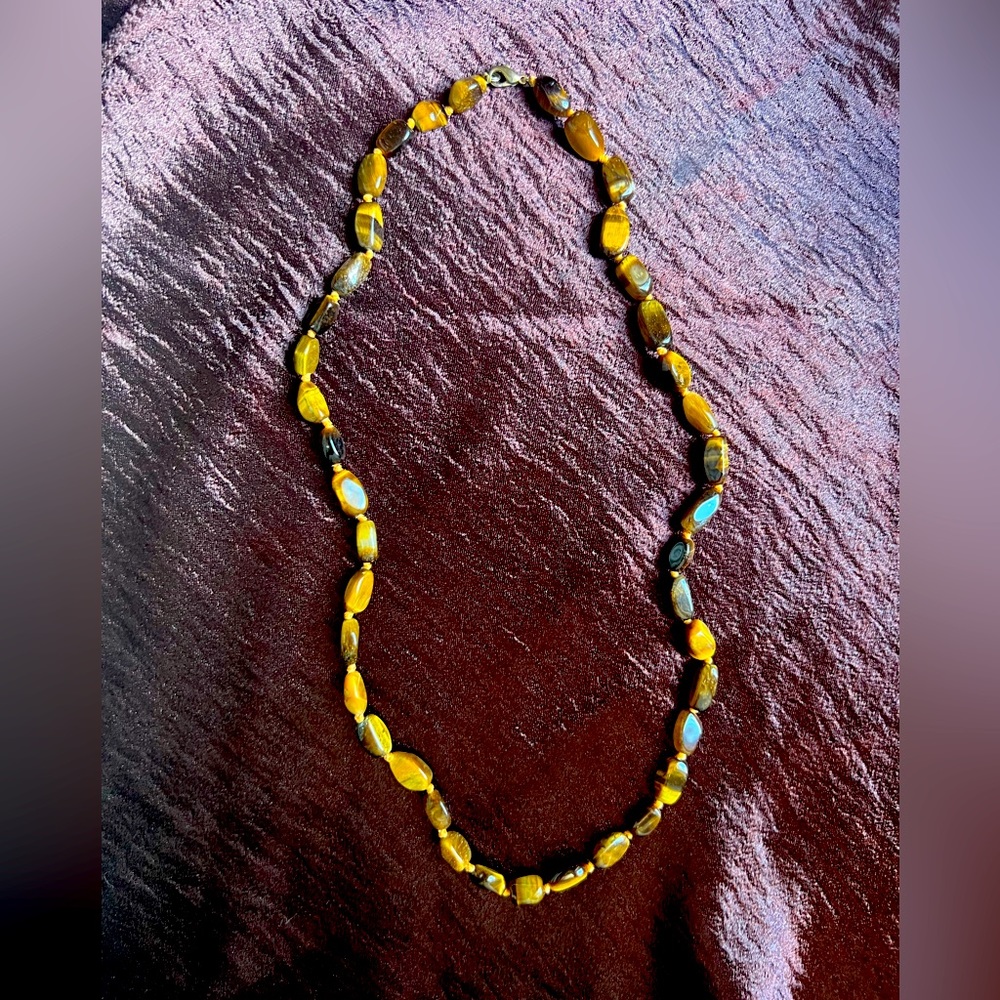 Tigers eye 22” necklace